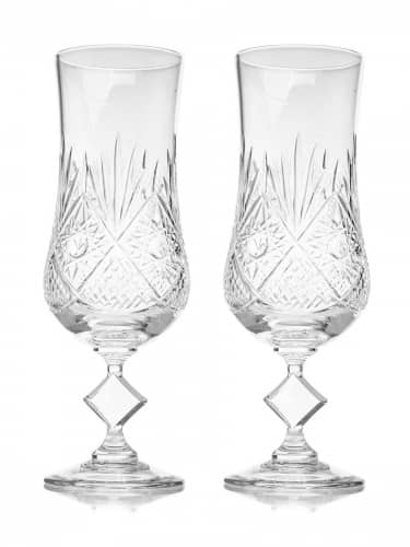 Купить Бокал Неман 1883 Бубны для пива хрустальный, набор из 2 шт 500 мл по низкой цене