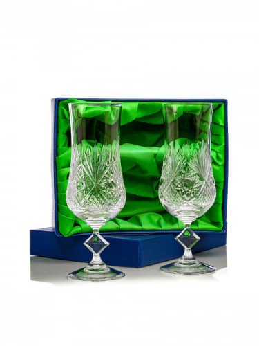 Купить Бокал Неман 1883 Бубны для пива хрустальный, набор из 2 шт 500 мл по низкой цене