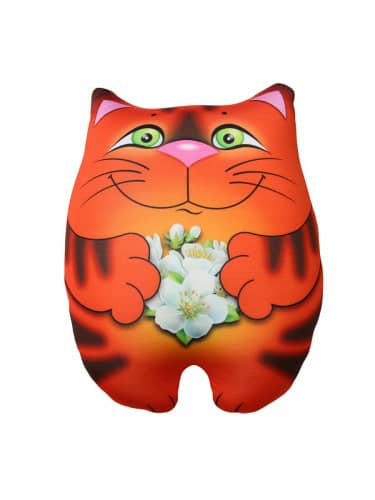 Купить Подушка Штучки, к которым тянутся ручки декоративная антистресс в форме игрушки Кот с подарком по низкой цене