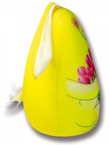 Купить Подушка Штучки, к которым тянутся ручки антистресс в форме игрушки Заяц с тюльпанами по низкой цене