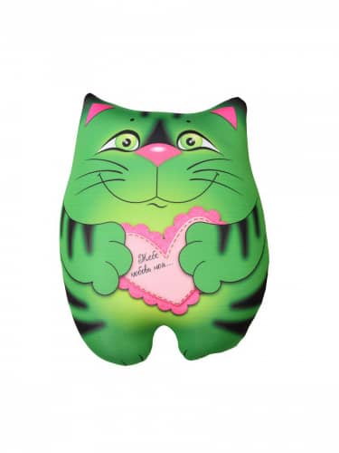 Купить Подушка Штучки, к которым тянутся ручки декоративная антистресс в форме игрушки Кот с подарком по низкой цене