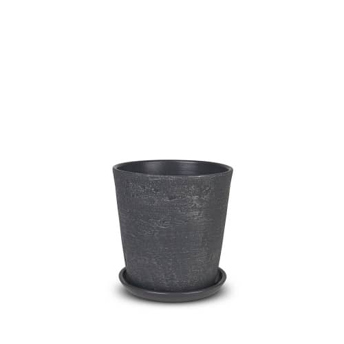 Купить Горшок керамический Лофт d12 см графит по низкой цене