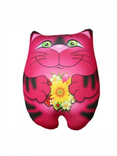 Купить Подушка Штучки, к которым тянутся ручки декоративная антистресс в форме игрушки Кот с подарком по низкой цене