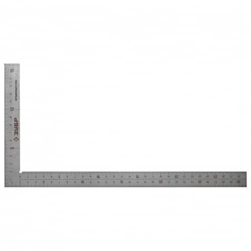 Купить Угольник цельнометаллический ЗУБР, нержавеющая сталь 300х150 мм по низкой цене