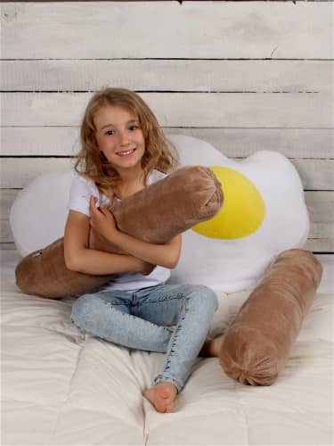 Купить Подушка Bebe Liron игрушка декоративная Завтрак Яичница с сосисками по низкой цене