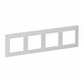 Купить Рамка Legrand Лайф 4 поста белая по низкой цене