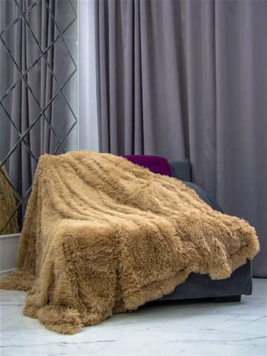 Купить Плед Apriori покрывало на кровать диван пушистое и мягкое по низкой цене