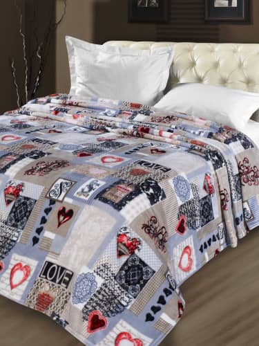 Купить Плед Letto Велсофт, размер 220x200 см, п/э по низкой цене
