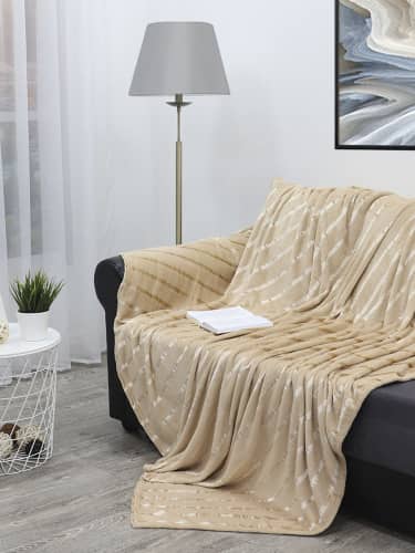 Купить Плед TexRepublic Absolute Joy Микрофайбер 1,5 сп. Бежевый 150х200 см по низкой цене