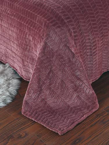 Купить Плед Sofi de Marko Велсофт с фактурным рисунком 160х220 по низкой цене