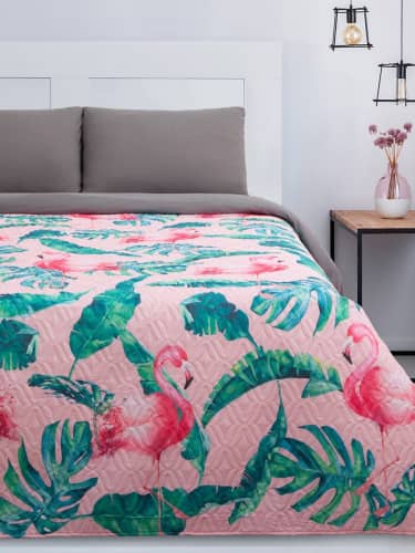 Купить Покрывало Этель евро Tropical flamingo по низкой цене