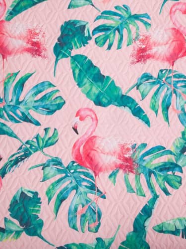 Купить Покрывало Этель евро Tropical flamingo по низкой цене