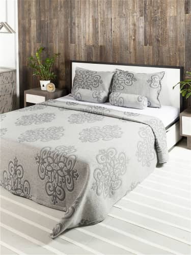 Купить Покрывало Ambesonne "Премиум" с хлопком и двумя наволочками 50х70 см, 2-спальное 220x235 см по низкой цене