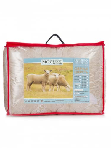 Купить Одеяло Мостекс Овечья шерсть Евро 200х220 всесезонное 300 гр по низкой цене