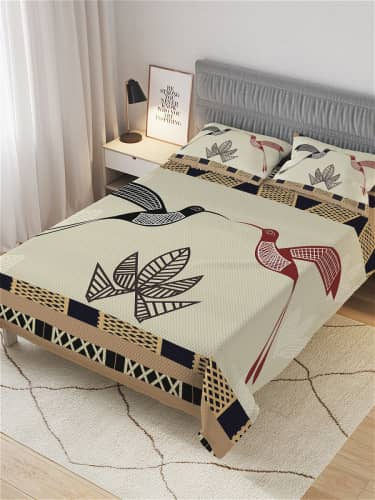 Купить Покрывало Ambesonne стеганое жаккардовое с 2-мя наволочками, Евро 220x235 см по низкой цене