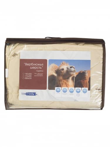 Купить Одеяло ТекСтиль Верблюжья шерсть , 200х220 по низкой цене
