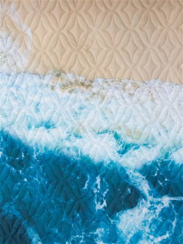 Купить Покрывало Этель 2 спальное Морская волна по низкой цене