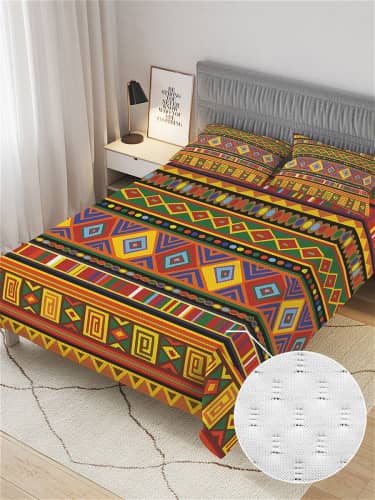 Купить Покрывало Ambesonne Странственные узоры , Евро 220x235 см по низкой цене