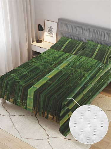 Купить Покрывало Ambesonne Затерянный в бамбуке , Евро 220x235 см по низкой цене