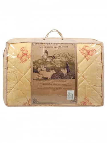 Купить Одеяло ТК Традиция Овечья шерсть 2 спальное 172х205 по низкой цене