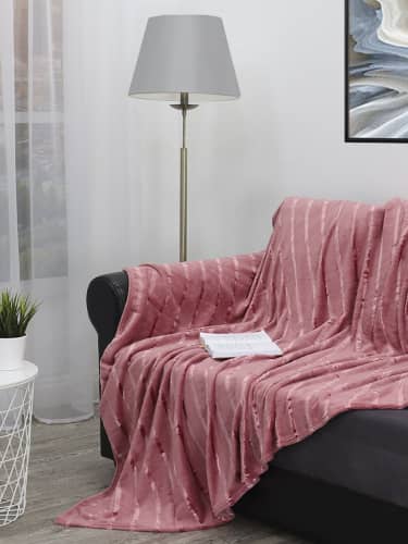 Купить Плед TexRepublic Absolute Joy Микрофайбер 1,5 сп. Розовый 150х200 см по низкой цене