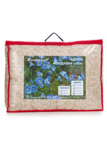 Купить Одеяло Мостекс Лен Евро 200х220 облегченное 150 гр по низкой цене