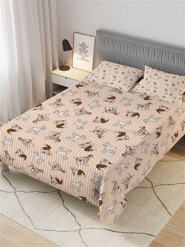 Купить Покрывало Ambesonne стеганое жаккардовое с 2-мя наволочками, 1,5-спальное 160х220 см по низкой цене