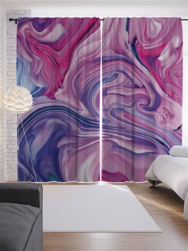 Купить Шторы JoyArty с фотопечатью Густой дым из сатена, 290х265 см по низкой цене