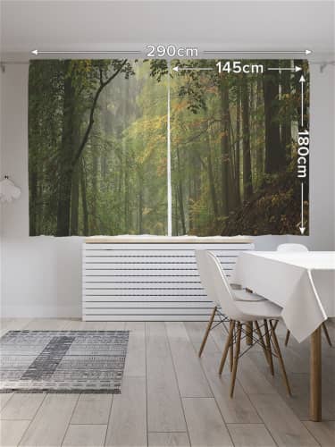 Купить Шторы JoyArty с фотопечатью Лазурная машина из сатена, 145х180 см по низкой цене