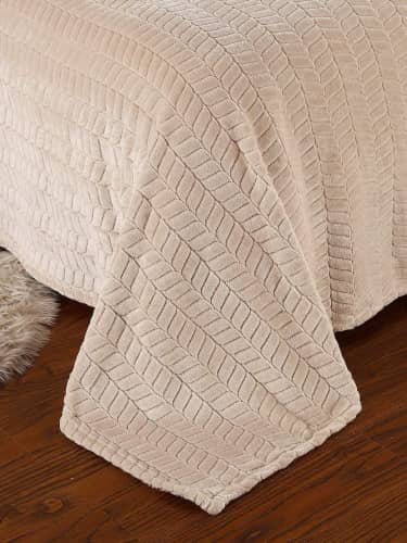 Купить Плед Sofi de Marko Велсофт с фактурным рисунком 160х220 по низкой цене