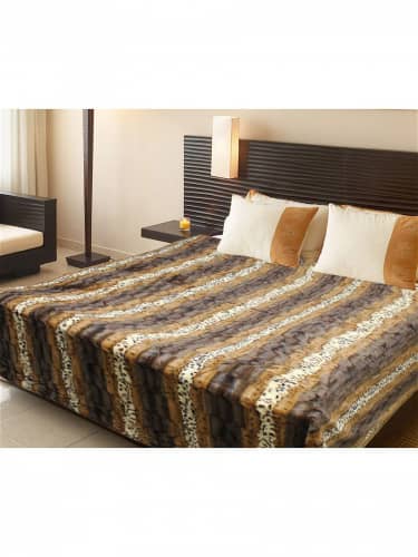 Купить Плед Buenas Nochesы Мягкий Мех 160x220 см Норка тёмная по низкой цене