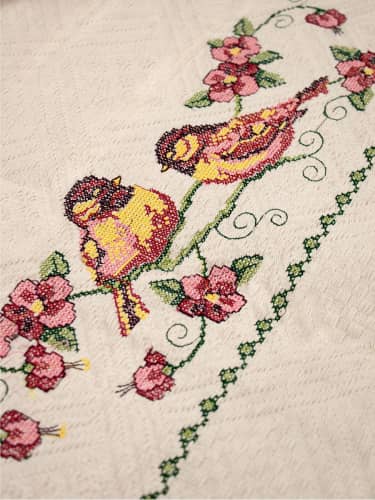 Купить Покрывало Lucky с вышивкой 220х240 см по низкой цене