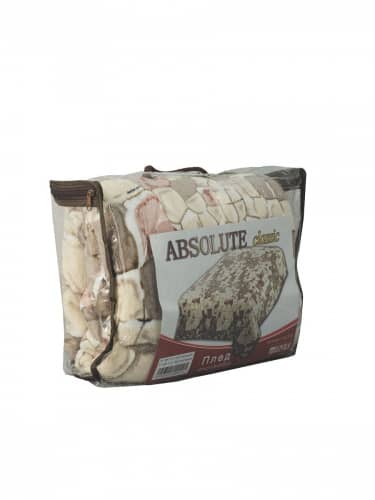 Купить Плед TexRepublic Absolute Камешки Микрофайбер 2-спальный по низкой цене