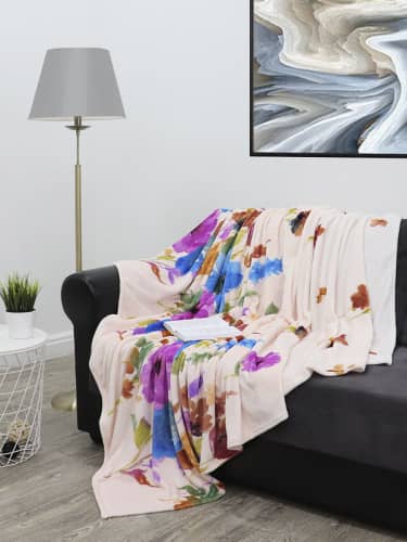 Купить Плед TexRepublic Absolute Английская акварель Фланель 1,5-спальный по низкой цене