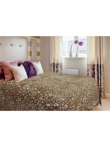 Купить Плед Buenas Noches меховой Пузырьки Бежевый 160х220 см по низкой цене