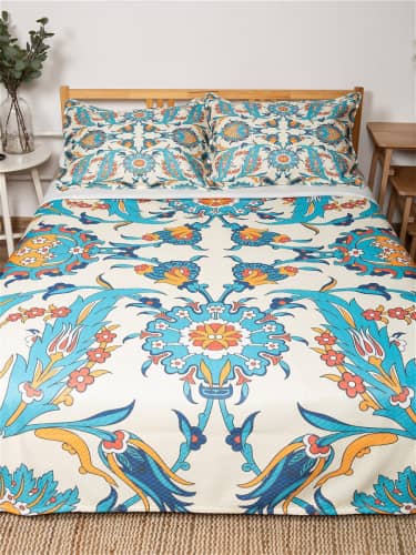 Купить Покрывало Ambesonne Цветочная абстракция , Евро 220x235 см по низкой цене