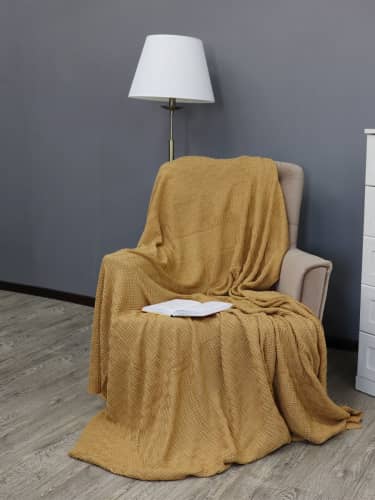 Купить Плед Buenas Noches вязаный акриловый Assai 180х200 см по низкой цене