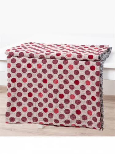 Купить Плед Белорусский Лен Настурция по низкой цене