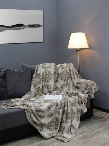 Купить Плед TexRepublic Absolute Орнамент Микрофайбер 1,5-спальный по низкой цене