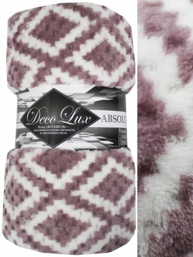 Купить Плед TexRepublic Absolute Ромбы Фланель Евро по низкой цене