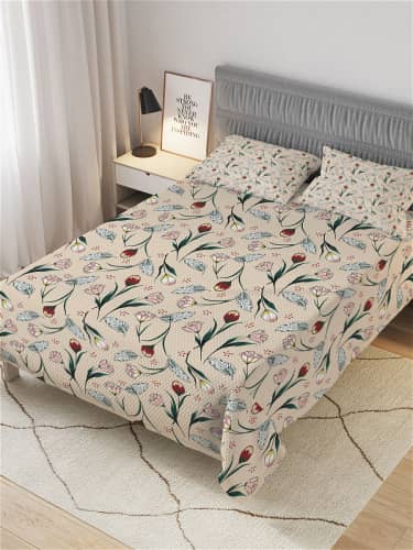 Купить Покрывало Ambesonne стеганое жаккардовое с 2-мя наволочками, Евро 220x235 см по низкой цене