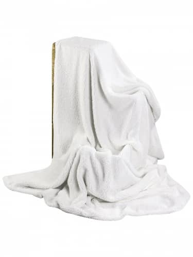 Купить Плед El Casa двусторонний Серый с узором 180х200 см, двухслойный по низкой цене