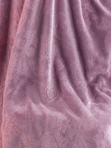 Купить Плед El Casa двусторонний Серый с узором 180х200 см, двухслойный по низкой цене