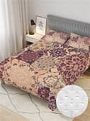 Купить Покрывало Ambesonne Плитка с цветочными узорами , Евро 220x235 см по низкой цене
