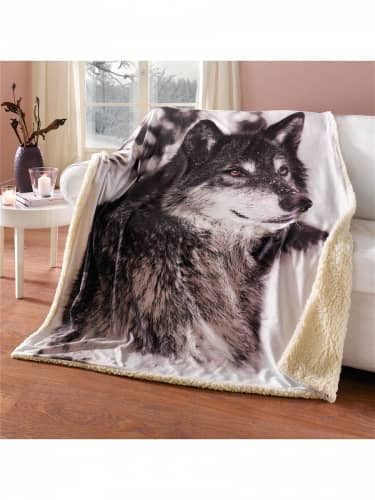 Купить Плед Frank Волк по низкой цене