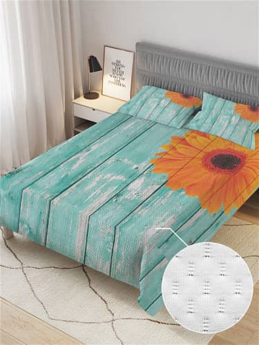 Купить Покрывало Ambesonne Цветок на заборе , Евро 220x235 см по низкой цене