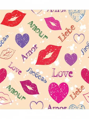 Купить Покрывало Ambesonne Любовь разных народов , Евро 220x235 см по низкой цене