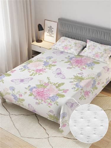 Купить Покрывало Ambesonne Цветочные сферы , Евро 220x235 см по низкой цене