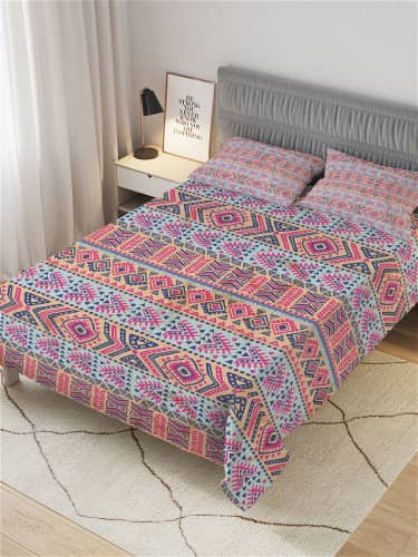 Купить Покрывало Ambesonne стеганое жаккардовое с 2-мя наволочками, 1,5-спальное 160х220 см по низкой цене