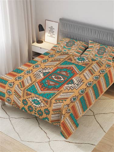 Купить Покрывало Ambesonne стеганое жаккардовое с 2-мя наволочками, 1,5-спальное 160х220 см по низкой цене